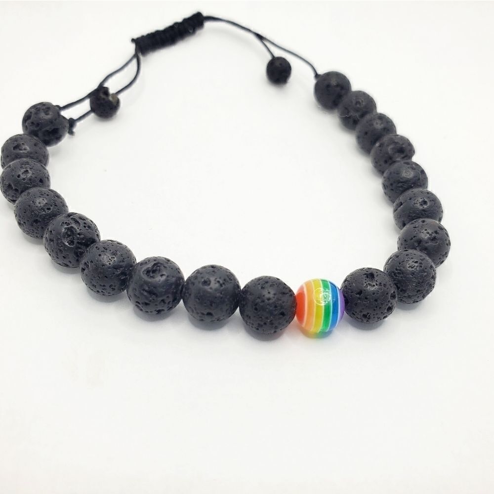 Hand Crafted Adjustable Pride Bracelet - Picture 4 of 12